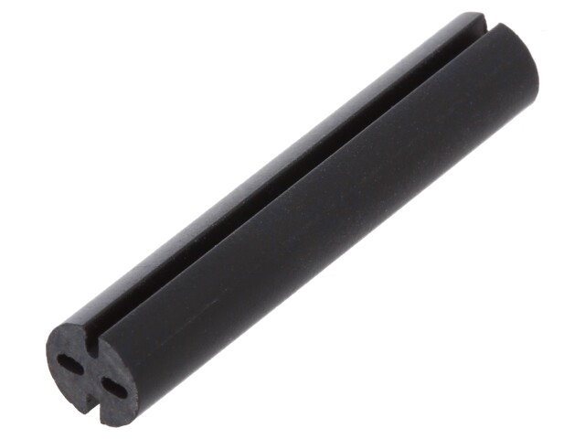 Afstandbus; LED; Øext: 5,1mm; ØLED: 5mm; L: 27mm; zwart; UL94V-0