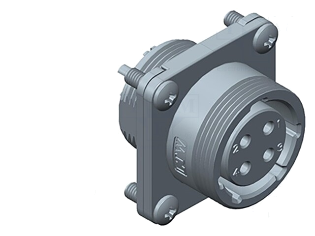 Connector: rond; contact; vrouwelijk; PIN: 5; buitendraad,gedraaid