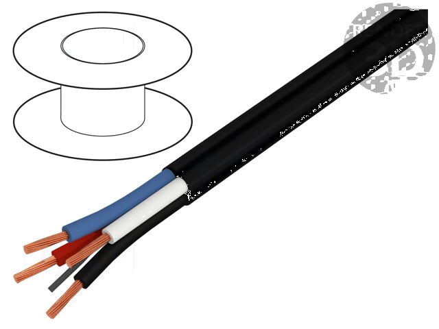 Leiding: voor luidsprekers; HELUSOUND® 500; 4x4mm2; koord; Cu