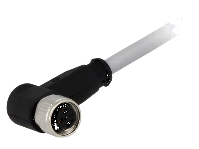 Connector: M8; vrouwelijk; PIN: 3; hoek van 90 °; met kabel; 7,5m