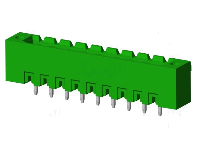 Connector: ontkoppelbare terminal strip; contact; mannelijk