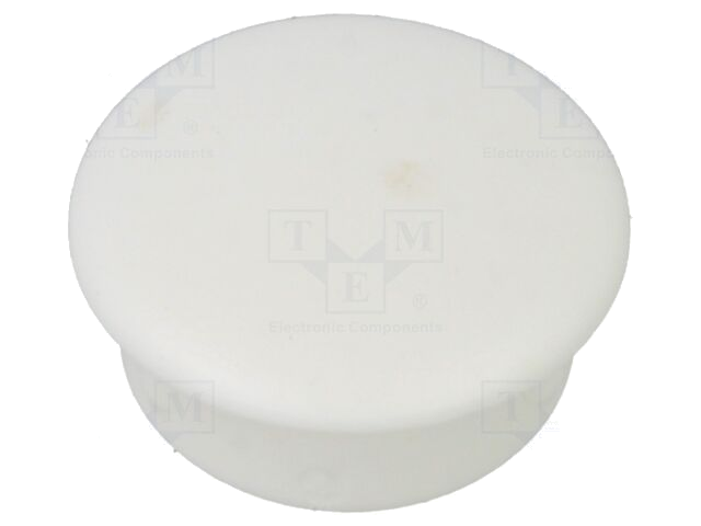 Afsluitdopje; H: 4mm; indrukken; Flensdiam: 12mm; wit; 054100311303