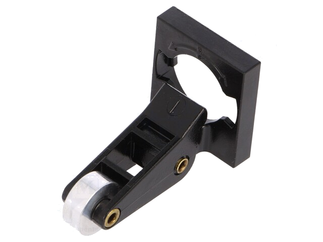Aandrijfkop; hefboom R 20mm, metalen rol Ø13mm