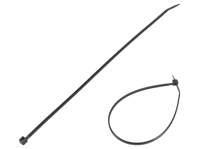 Kabelbinder; L: 203mm; W: 2,5mm; polyamide; 80N; zwart; Ømax: 51mm