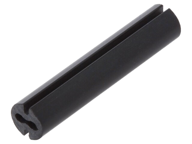 Afstandbus; LED; Øext: 4,8mm; ØLED: 3mm; L: 24mm; zwart; UL94V-0