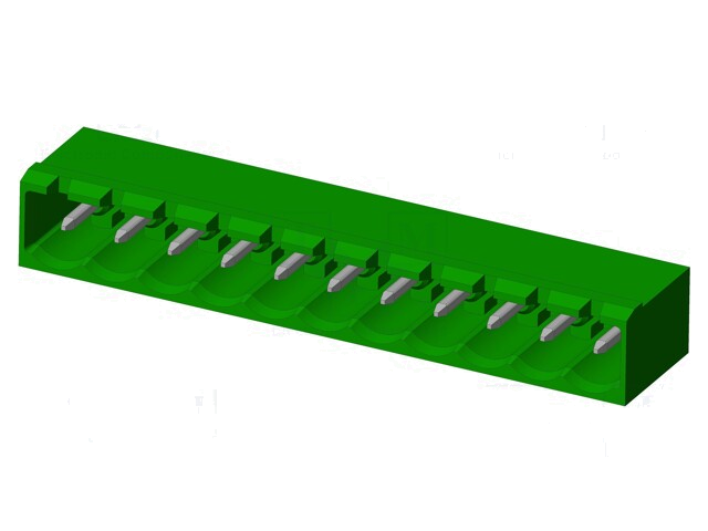 Connector: ontkoppelbare terminal strip; contact; mannelijk