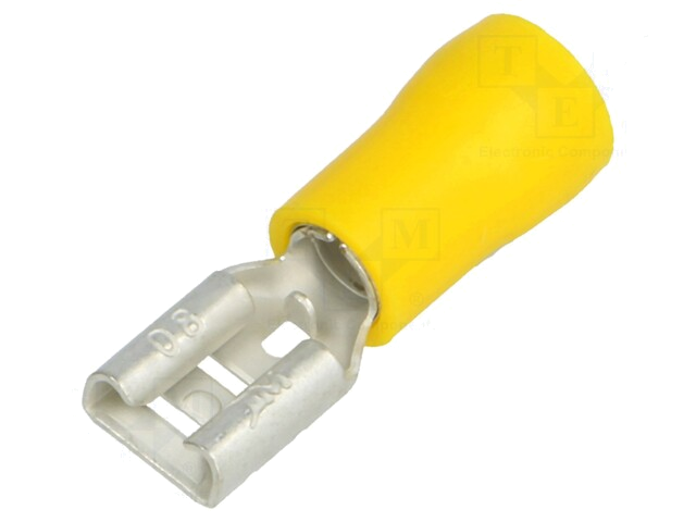 Connector: vlak; 6,3mm; 0,8mm; vrouwelijk; 4÷6mm2; klemmen; vertind