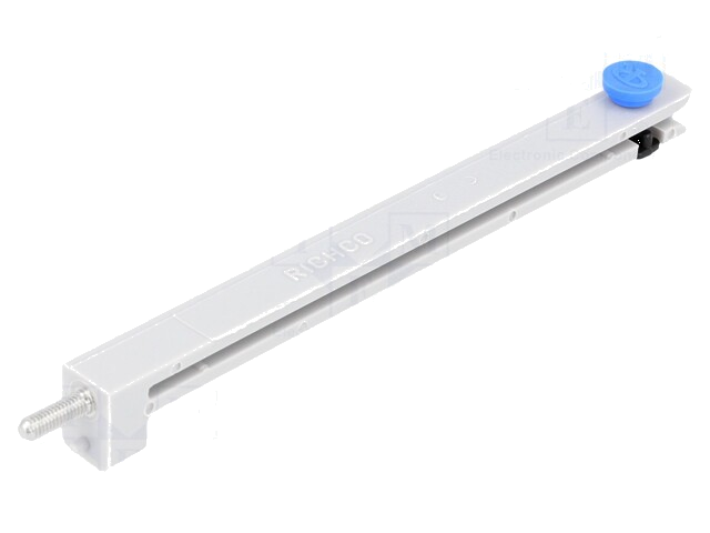 Printplaatgeleider; polyamide; grijs; L: 100,1mm; B: 92mm; C: 9mm