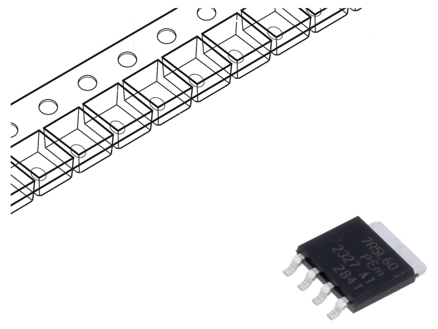 Transistor: N-MOSFET; unipolair; 60V; 61A; Idm: 346A; 147W