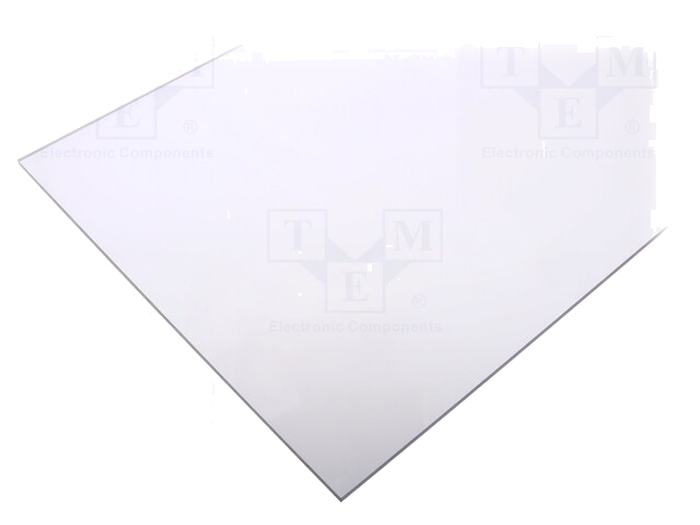 Vel; Afm: 300x500mm; Thk: 4mm; kleurloos; Maattolerantie: 0; +1mm