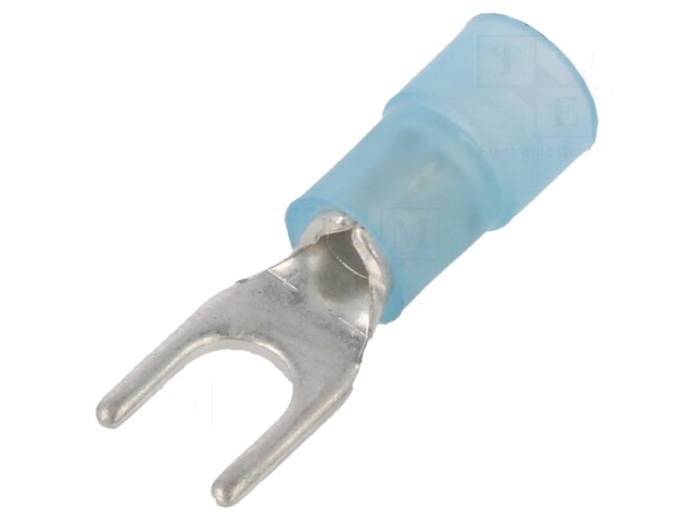 Uiteinde: vork; M4; Ø: 4,2mm; 1,5÷2,5mm2; klemmen; voor draad; blauw