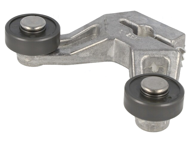 Aandrijfkop; hefboom R 38,1mm, kunststof rol Ø19,05mm, dubbel