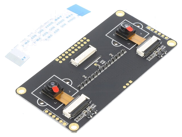 Module: camera; dubbele camera; Resolutie: 1600x1200px; 2,5÷3VDC