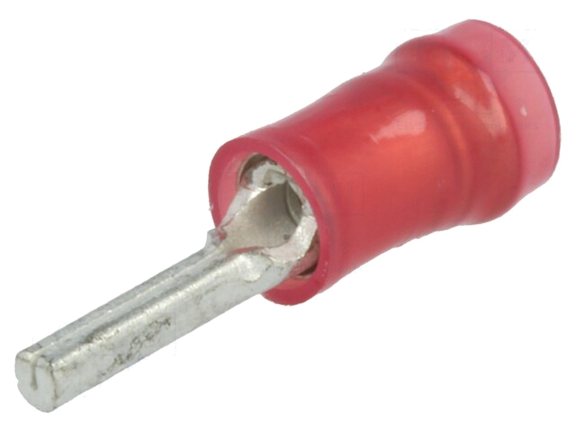 Uiteinde: naald; Ø: 1,8mm; 0,3÷1,42mm2; klemmen; voor draad; rood