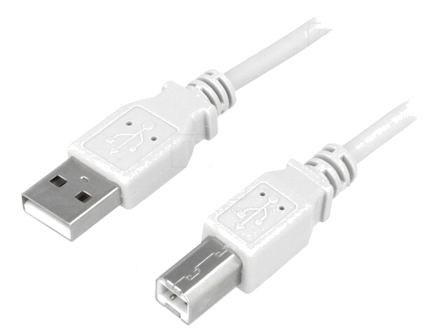 Kabel; USB 2.0; USB-A-stekker,USB-B-stekker; vernikkeld; 5m