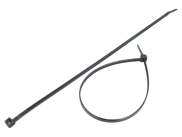 Kabelbinder; L: 280mm; W: 4,8mm; polyamide; 222N; zwart; Ømax: 76mm