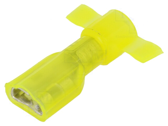 Connector: vlak; 6,3mm; 0,8mm; vrouwelijk; klemmen; voor draad