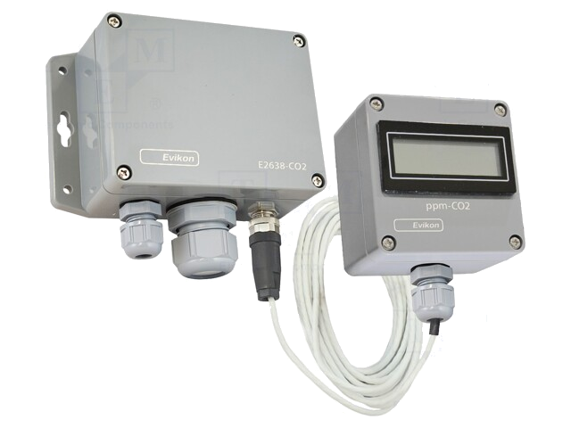 Omvormer: CO2; Uvoed: 12÷36VDC; Bereik: 0÷10000ppm; 0÷50°C; 100%