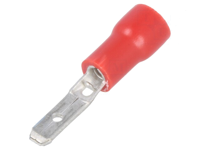 Connector: vlak; 2,8mm; 0,8mm; mannelijk; 0,5÷1mm2; klemmen; rood