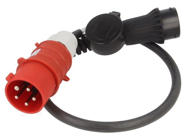 Kabel: eMobility; 1x0,5mm2,5x6mm2; 440V; 22kW; IP44; 0,96m; 32A
