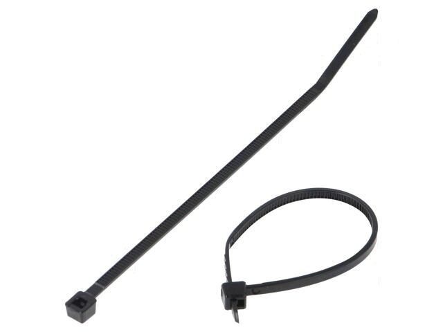 Kabelbinder; L: 99mm; W: 2,5mm; polyamide; 80N; zwart; Ømax: 22mm