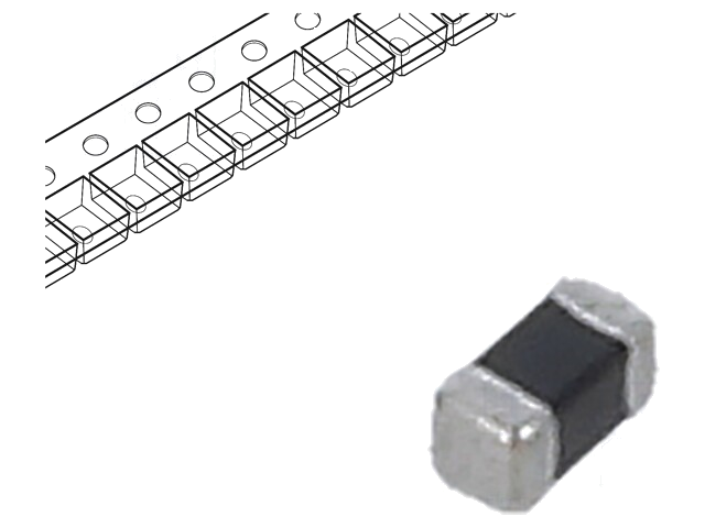Ferriet: kraal; Imp.@ 100MHz: 60Ω; SMD; 1,5A; 0402; R: 60mΩ