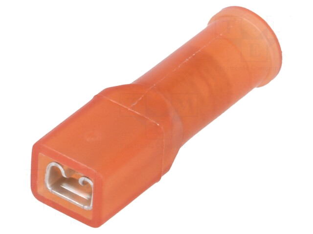 Connector: vlak; 2,8mm; 0,8mm; vrouwelijk; 1,5mm2; klemmen; rood