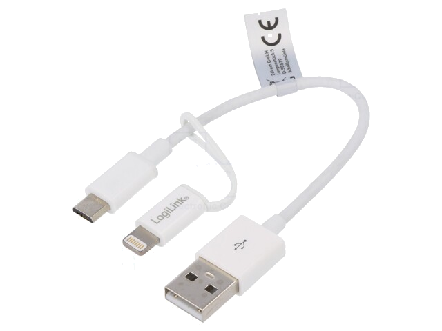 Kabel; 150mm; wit