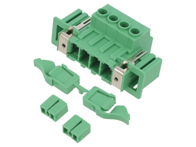 Ontkoppelbare terminal strip; 7,62mm; banen: 4; recht; contact