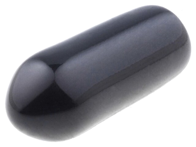 Opzetdopje; Lichaam: zwart; Øinw: 3,2mm; Mat: PVC Soft; L: 10mm