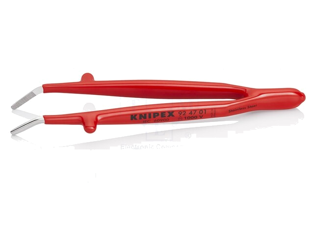 Pincet; 142mm; Bladen: gebogen; De vorm van de punt: afgeronde