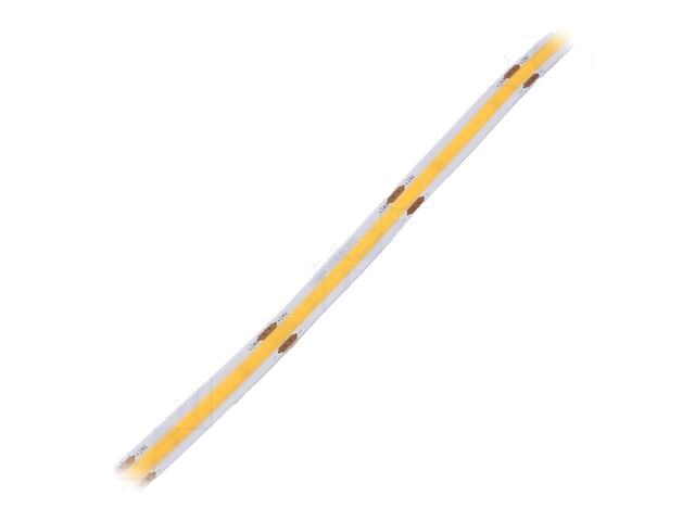 COB ledstrip; warm wit; 24V; LED/m: 320; 8mm; IP20; 180°; 8W/m