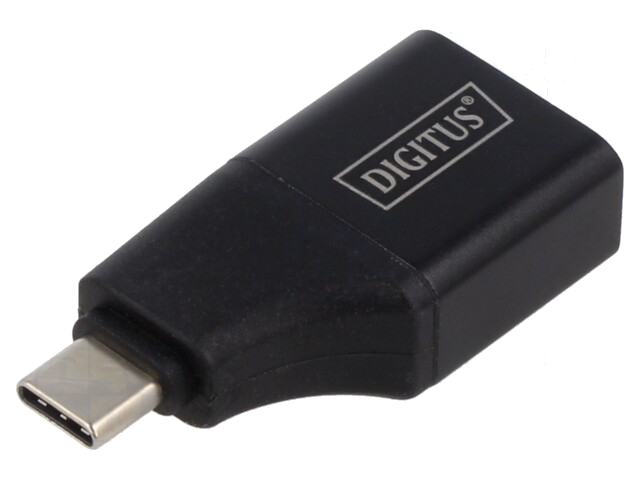 Adapter; HDMI-contrastekker,USB-C-stekker; verguld; zwart
