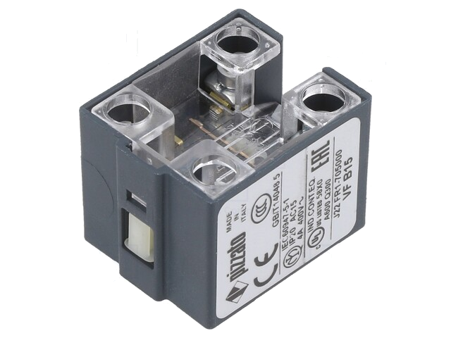 Contactblok; NO x2; 10A; max.400VAC; max.250VDC; -40÷80°C; Cont: Ag