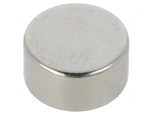 Magneet: vast; neodymium; 13N; Ø: 8mm; H: 4mm
