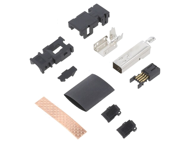 Connector: Mini I/O Type 1 (D); stekker; vrouwelijk; PIN: 8; 6,7mm