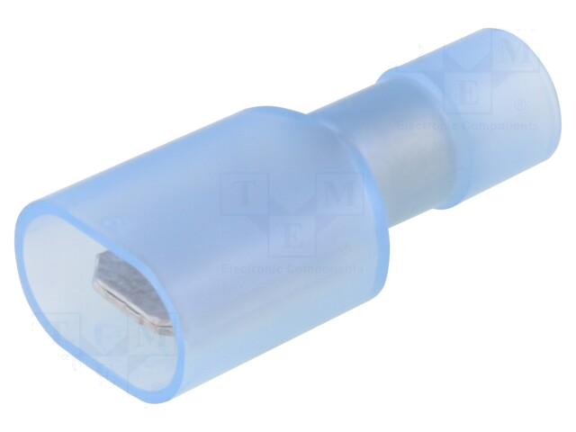 Connector: vlak; 6,3mm; 0,8mm; mannelijk; 2mm2; klemmen; voor draad