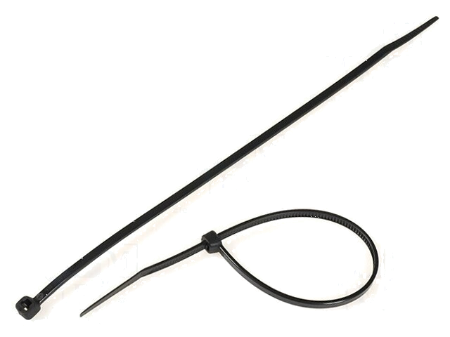 Kabelbinder; L: 203mm; W: 3,6mm; polyamide; 176,5N; zwart; Ømax: 55mm