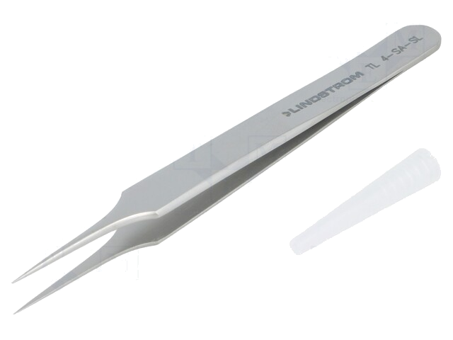 Pincet; 110mm; Bladen: smal; De vorm van de punt: scherp
