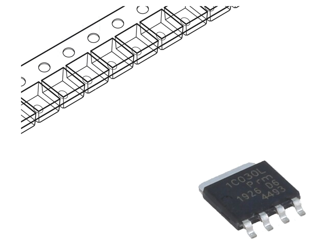 Transistor: N-MOSFET; unipolair; 30V; 100A; 272W