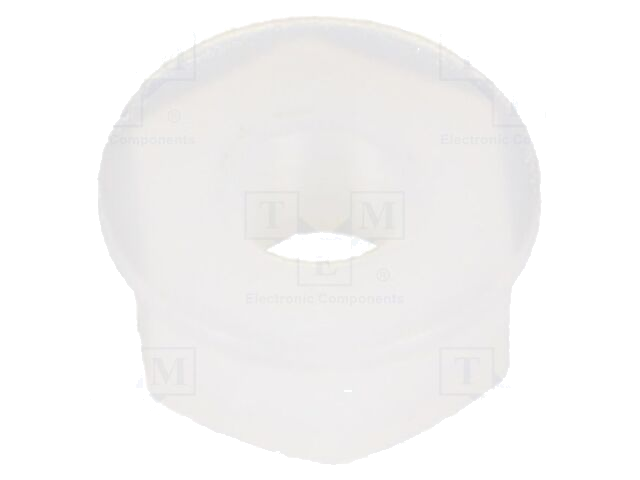 Moer; zeskantig; M3; 0,5; polyamide; natuurlijk