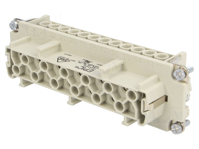 Connector: HDC; contactinzetstuk; vrouwelijk; EPIC H-BE; PIN: 24