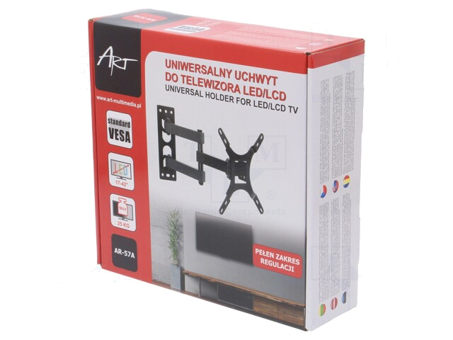 LCD/LED-houder; kipbaar; 75x75mm,100x100mm,200x100mm,200x200mm