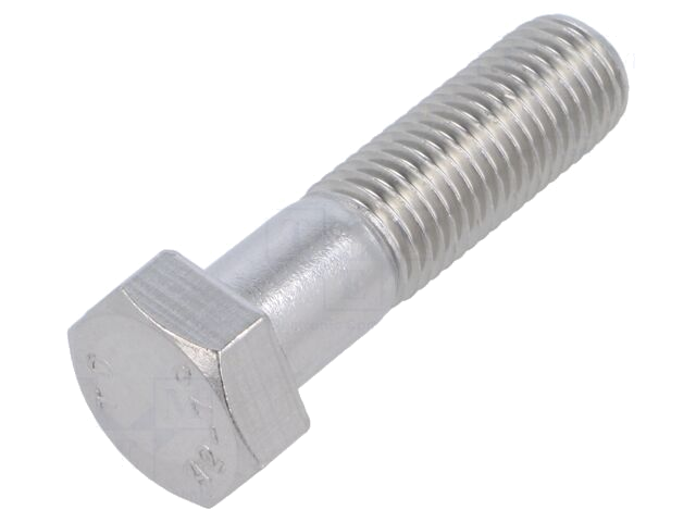 Schroef; M16x60; 2; Kop: zeskant; roestvrij staal A2; DIN 931; 38mm