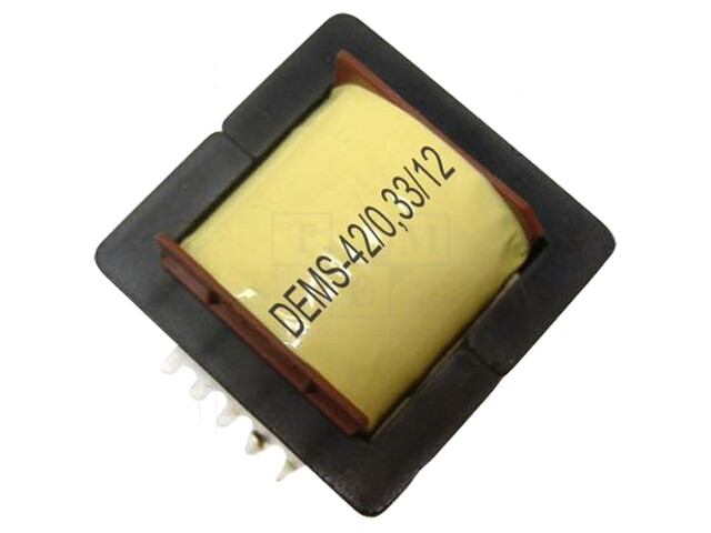 Smoorspoel: draadgewonden; THT; 330uH; 12A; 63mΩ; 43x43x36mm
