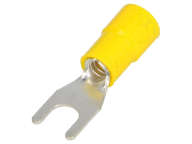 Uiteinde: vork; M5; Ø: 5,2mm; 4÷6mm2; klemmen; voor draad; vertind