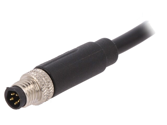 Connector: M8; mannelijk; PIN: 5; recht; met wartel,met kabel; 1,5A