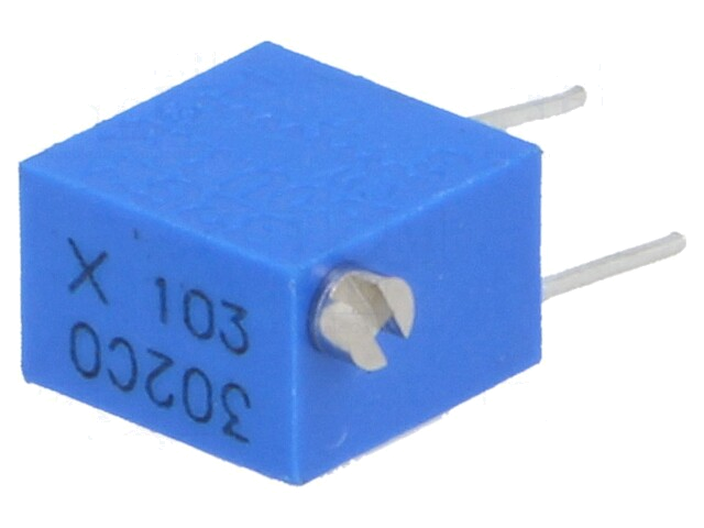 Potentiometer: montage-; staand,meerslagen; 10kΩ; 250mW; ±10%