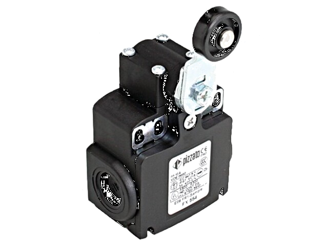 Eindschakelaar; hendel R 40mm, roller van kunststof Ø20mm