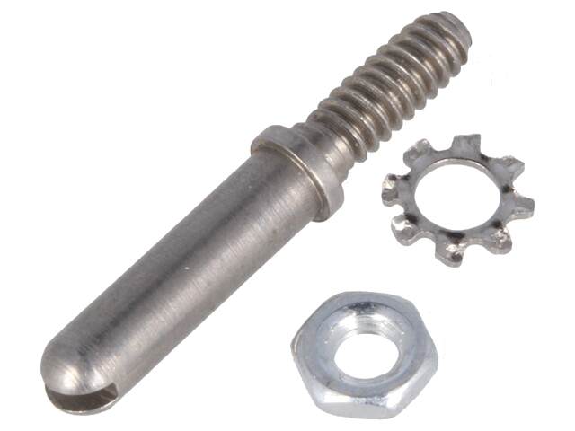 Codeerpen; Set: plug,moer,sluitring; Schroefdr: UNC 4-40